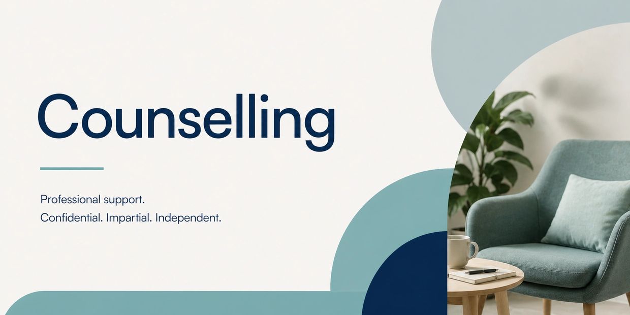 Counselling service offering professional, confidential, impartial, and independent support.