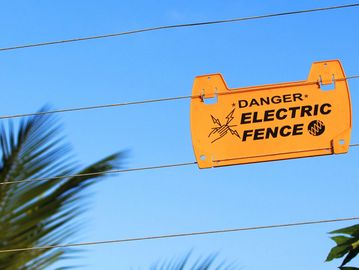 electric fencing installation