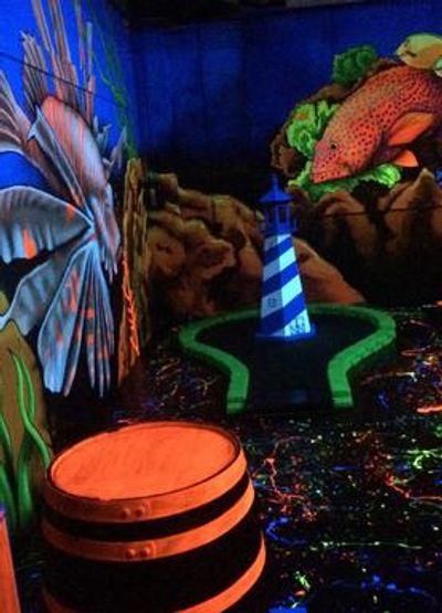 Glow golf course