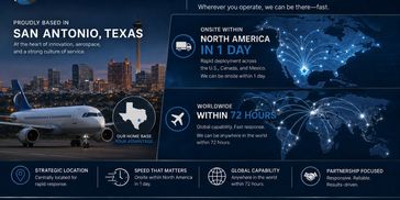 A global air freight service based in San Antonio, Texas, offering fast delivery within North America and worldwide.