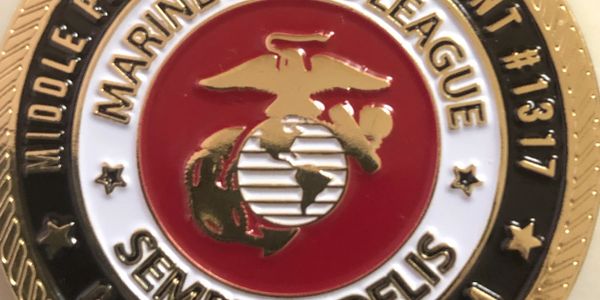 Marine Corps League Middle Peninsula Detachment 1317 challenge coin. 