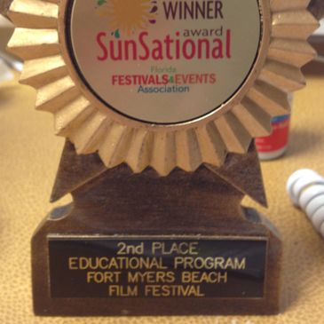Educational award for teaching kids at FMB Film Fest