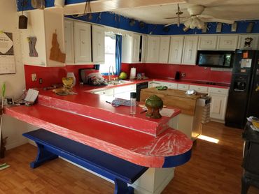 In home daycare kitchen counter and back splash Buhl, Idaho