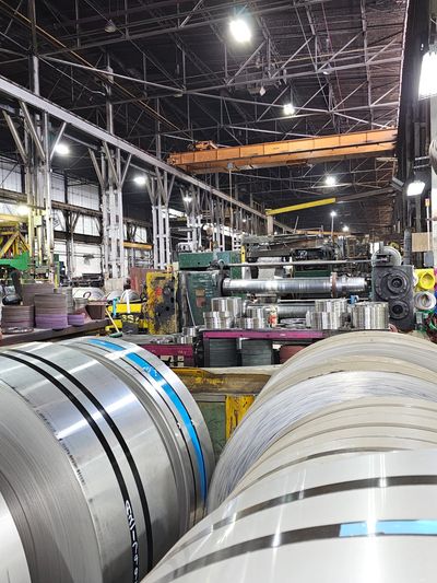 large banded stainless steel slit coil