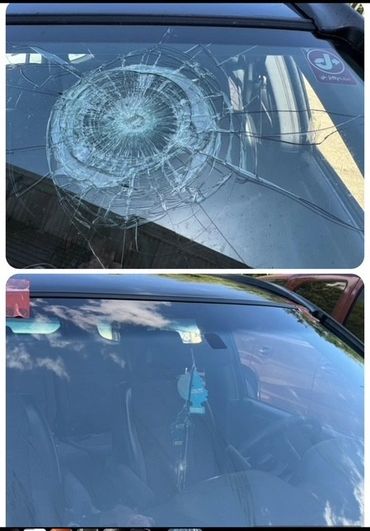 Windshield break golf ball