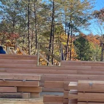 Cypress Log Home Construction Photo