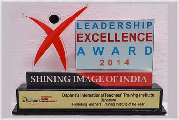 Award received by Daphne Paulose of DAPHNE'S INTERNATIONAL TEACHERS' TRAINING INSTITUTE