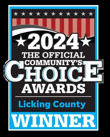 2024 Licking County Community's Choice Awards Winner badge.
