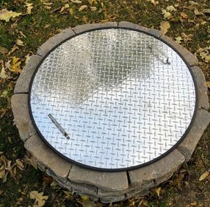 fire pit cover made aluminum.