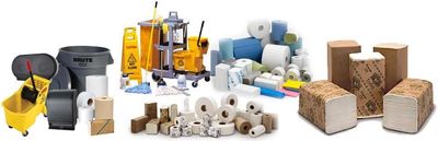 Lunchroom supplies, Janetorial supplies, paper towels, toilet paper, trash bags, cleaning supplies