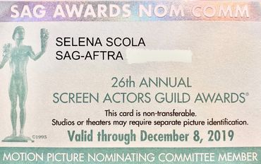 SAG Awards Motion Picture Nominating Committee Member 2019