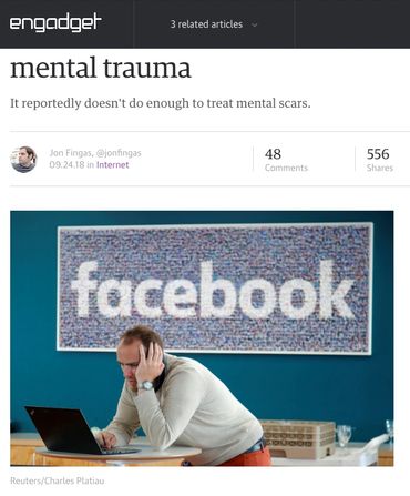 Former Facebook moderator sues over mental trauma https://www.engadget.com/2018-09-24-facebook-sued-over-moderator-mental-trauma.html