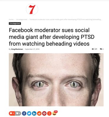 Facebook moderator sues social media giant after developing PTSD from watching beheading videos http://pageseven.co/facebook-moderator-sues-social-media-giant-after-developing-ptsd-from-watching-beheading-videos/