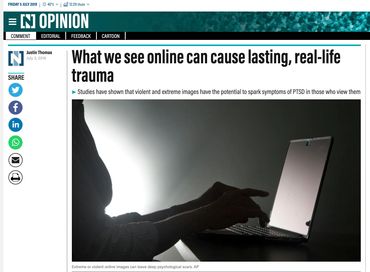 What we see online can cause lasting, real-life trauma https://www.thenational.ae/opinion/comment/what-we-see-online-can-cause-lasting-real-life-trauma-1.882279