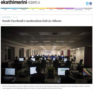Inside Facebook’s moderation hub in Athens https://www.ekathimerini.com/246279/gallery/ekathimerini/special-report/inside-facebooks-moderation-hub-in-athens