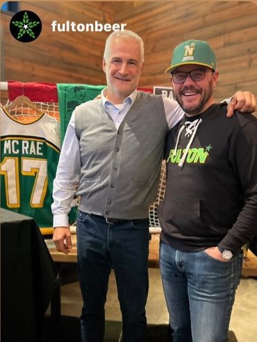 Kris Swarthout and Basil McRae at Fulton Brewing