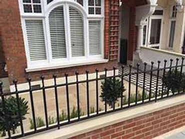 Pressure washing garden