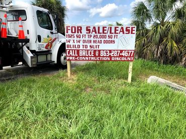 Temporary post signs