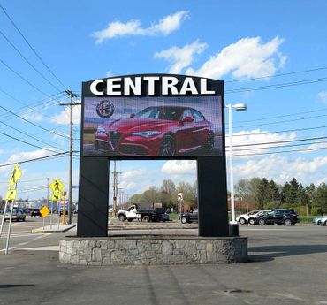 Car dealership monument signs