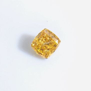 0.34ct Fancy Intense Yellow Orange Diamond, Tony Diamond