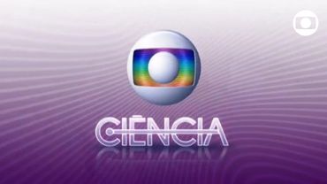 Globo TV's Ciência program logo with a purple wavy background.
