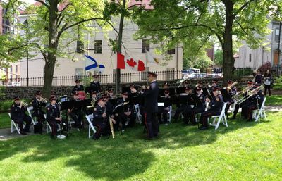 Bridgewater Fire Department Band at the Lieutenant Governor of Nova Scotia Annual Garden Party. 