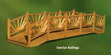 Bridge w/Sunrise Railing