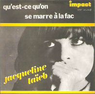 Jacqueline Taïeb, single cover, La fac de lettres, on Anthology's