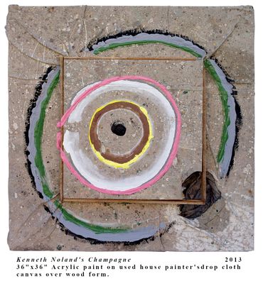 Kenneth Noland's Champagne concentric circles target color field