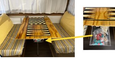 Backgammon and Checkers table