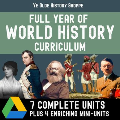 World History Lecture, Activities, Escape Rooms ... for high school classes