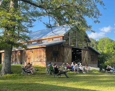 A typical CaroKen Creators Academy social gathering with live music.