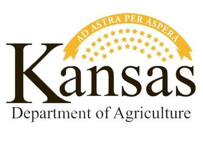 Logo of Kansas Department of Agriculture with Latin motto and stars.