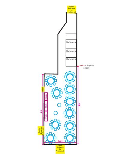 Event room floor plan