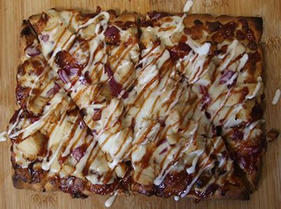 BBQ chicken pizza