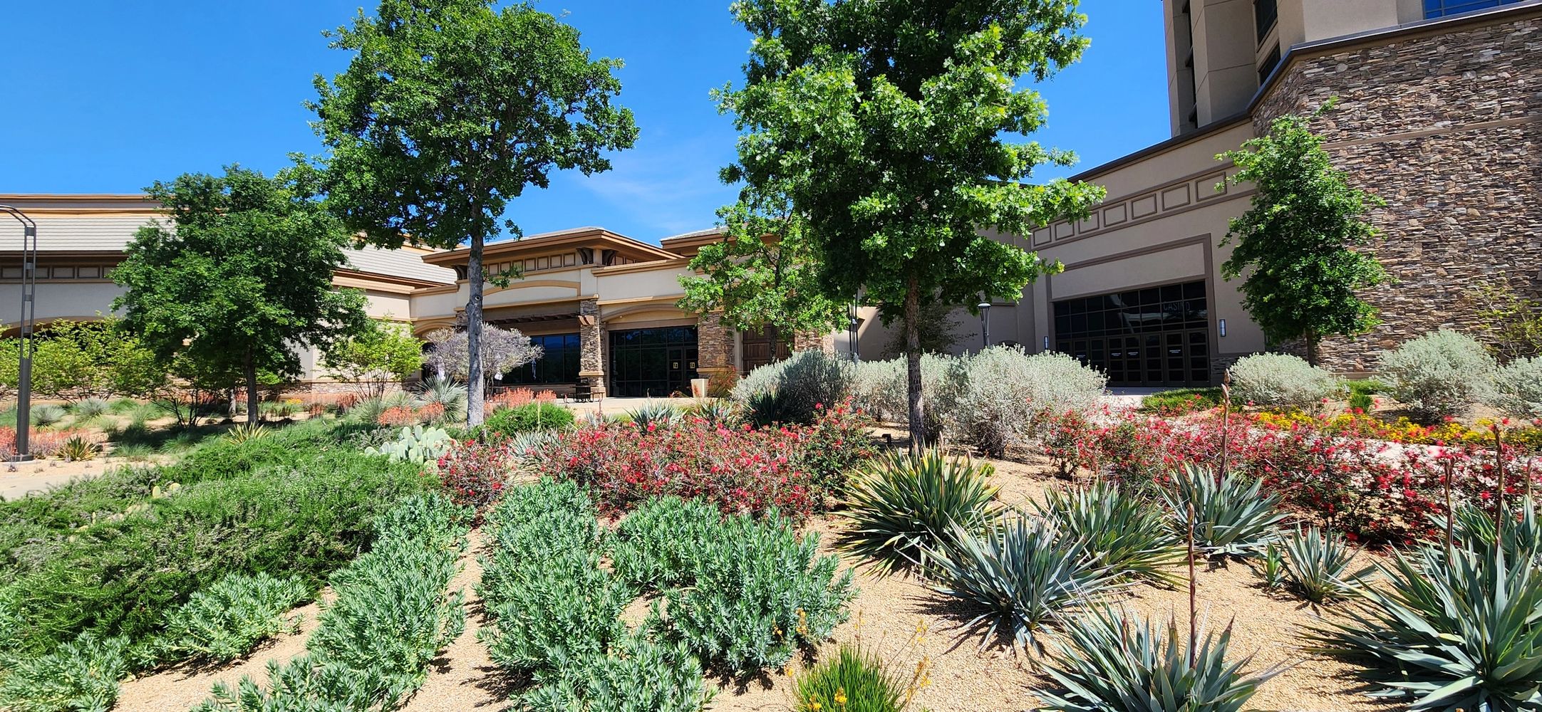 Example of a mindfully landscaped commerical space