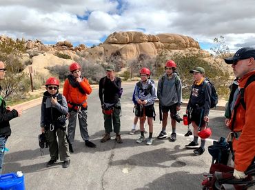Joshua Tree rock climbing