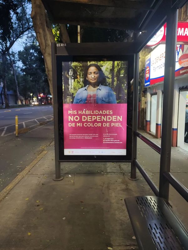 Acción Antirracista: Campaña #EsRacismo en CDMX