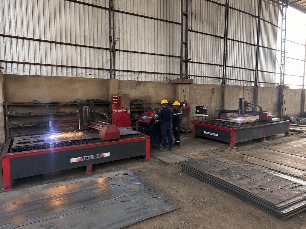 Multiple CNC sheet cutting machines for accuracy and speedy production