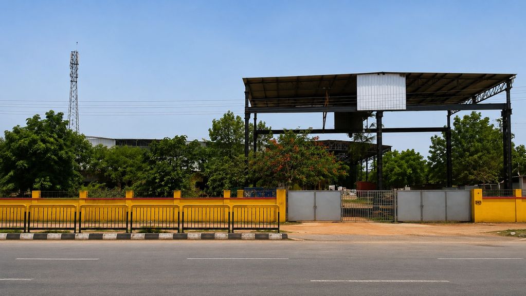 Loading-Unloading dock with overhead gantry for ease of operation