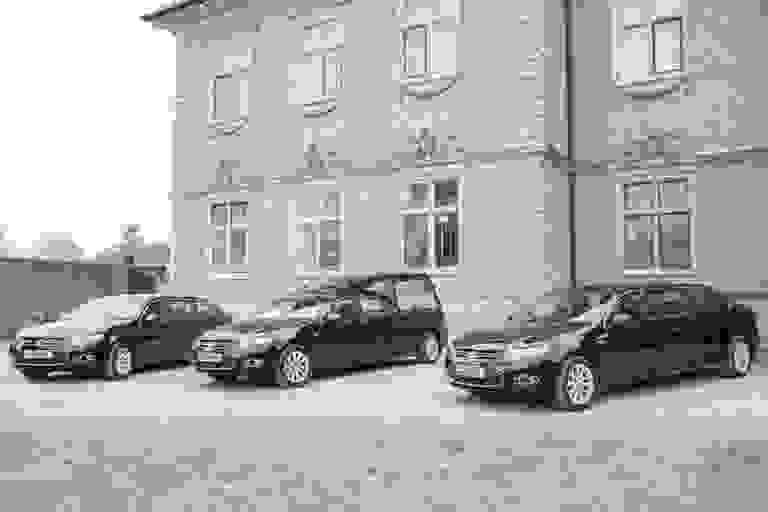 Our fleet of Ford hearse and two limousines