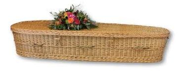 An Eco friendly wicker coffin