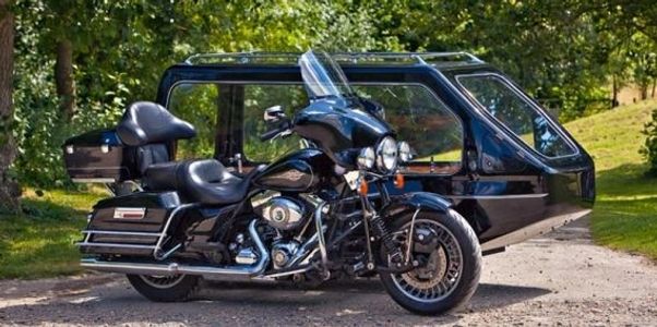A Motorcycle Hearse 