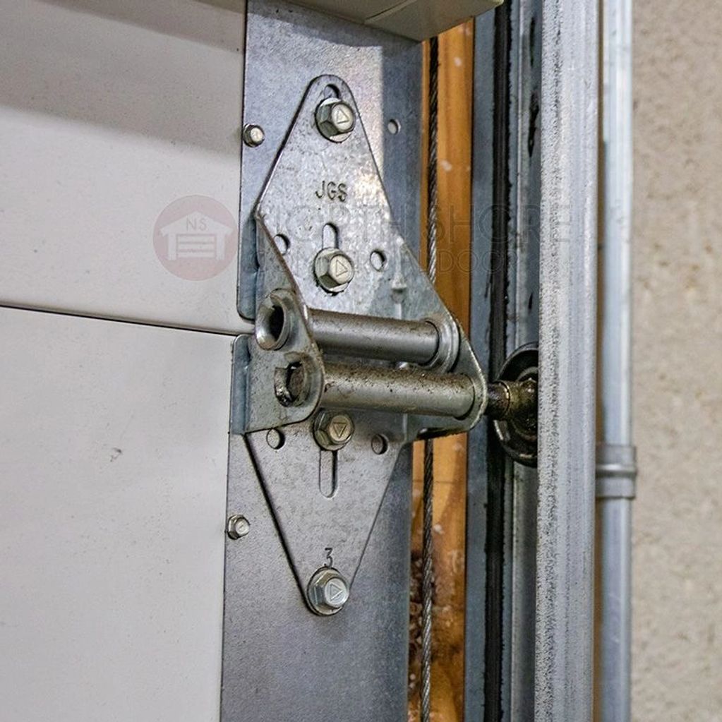 Garage door hinges broken repair  rusted hinges hardware door stuck came off track