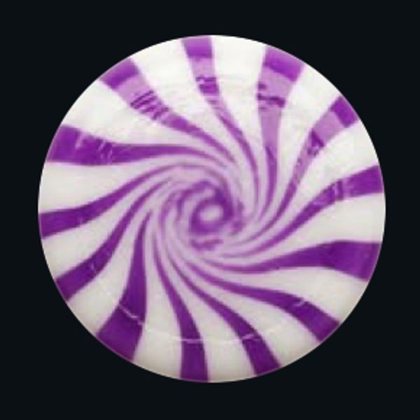 purple and white candy