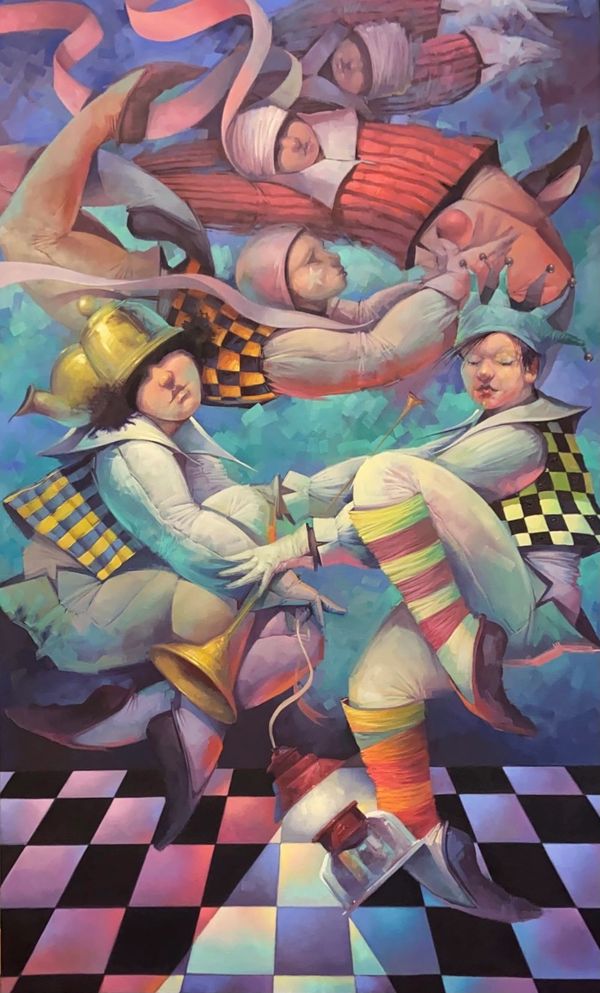 "Entre Sueños", Oleo Sobre Tela 100X140cm