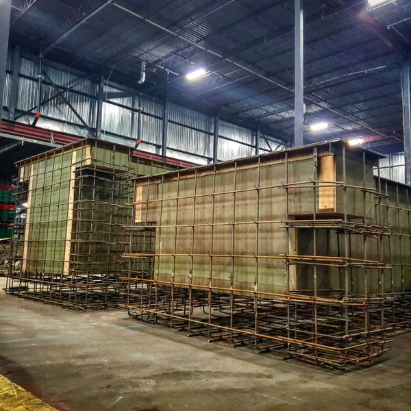 Prefab form systems for concrete machine bases