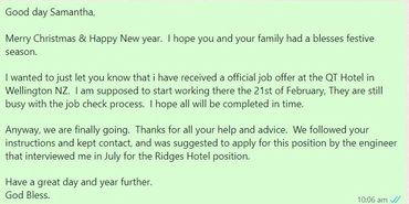 #internationalrecruitment #successstories #Testimonials #samleroux