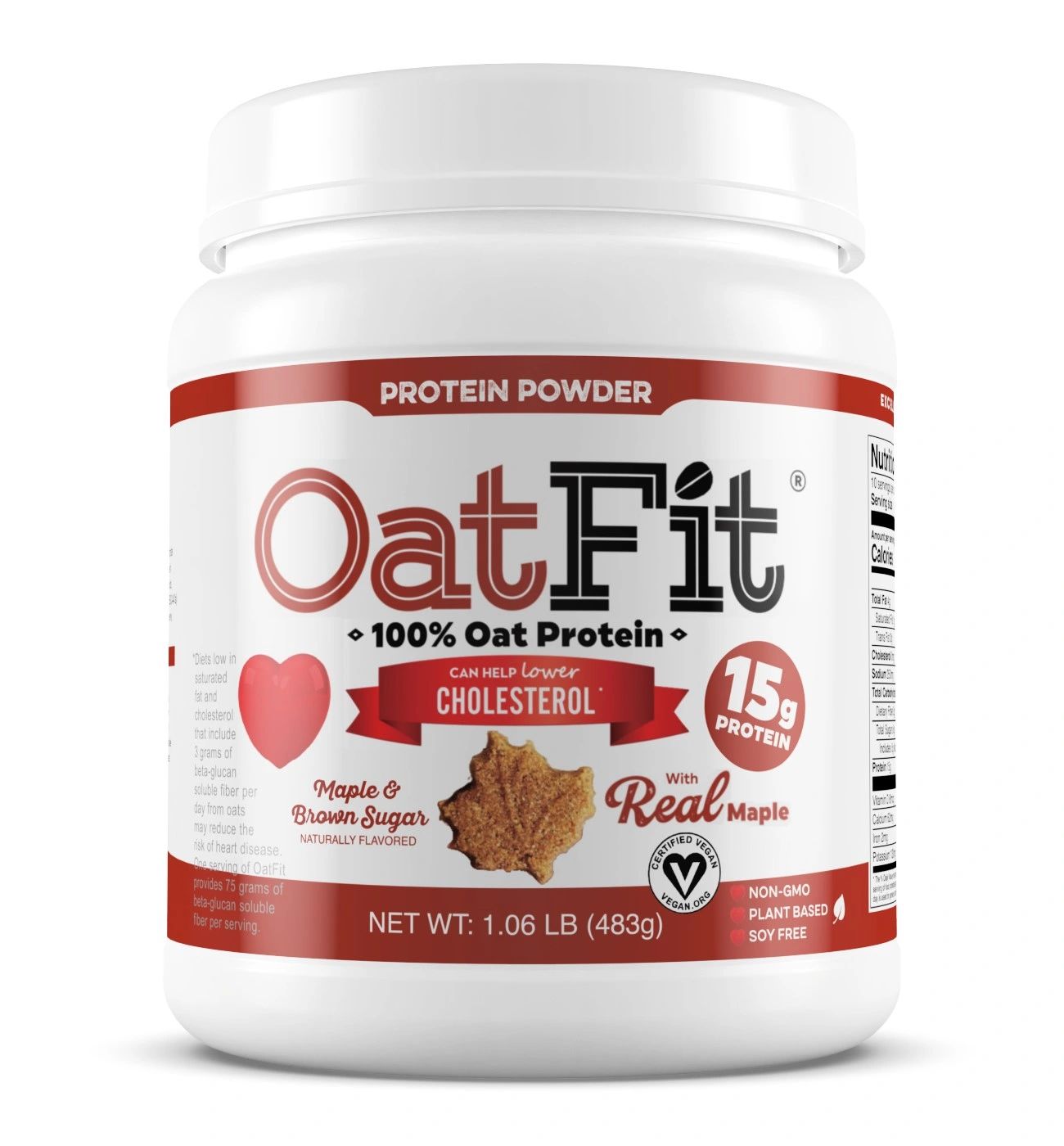 Ideal Oats OatFit Oat Protein Powder Maple and Brown Sugar