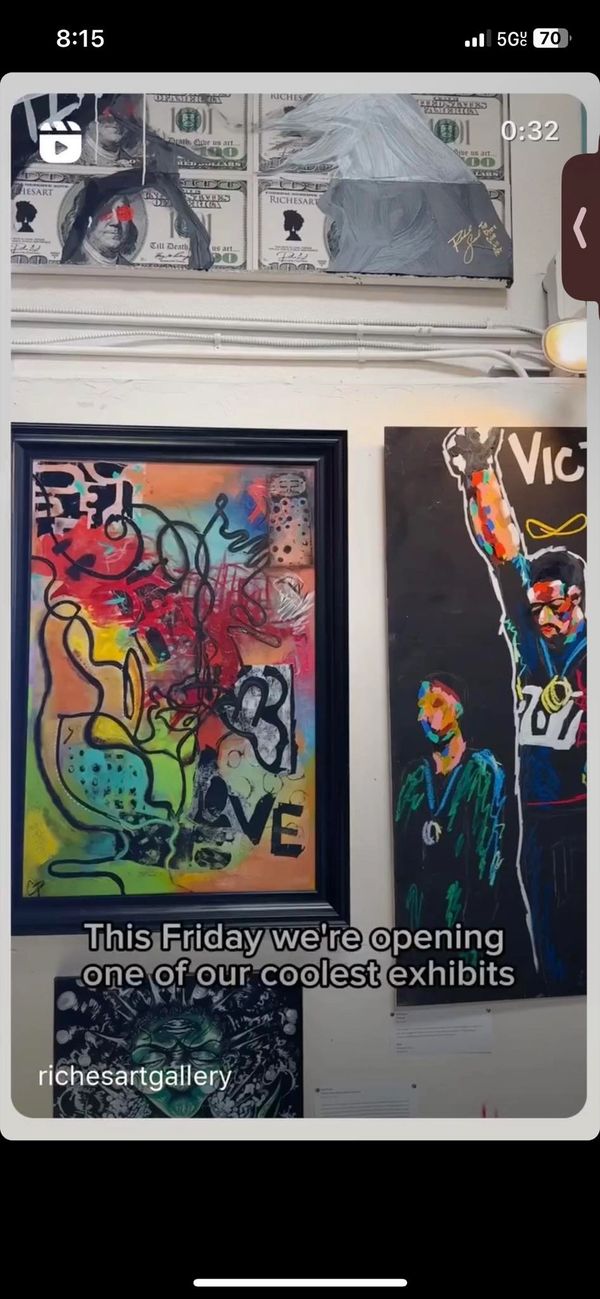 Exhibiting in The "Alchemy" art show 2024 for Riche's Gallery - downtown ATX "90's Mix Tape"